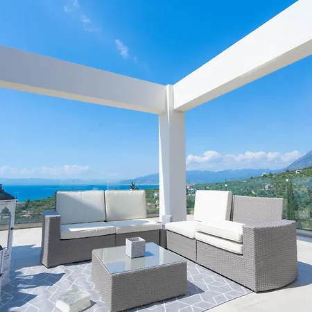 Sadova Private Pool Panoramic View Villa Kalamata