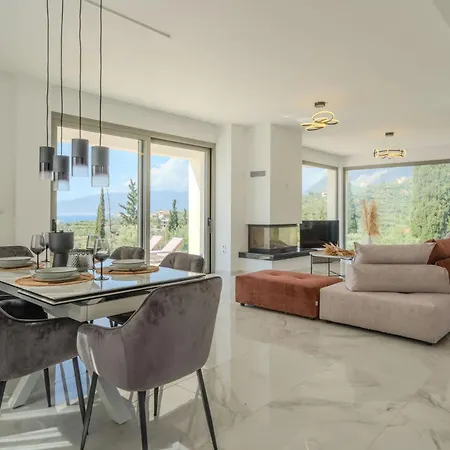 Villa Sadova Private Pool Panoramic View Kalamáta