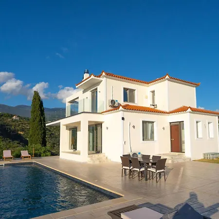 Sadova Private Pool Panoramic View Villa Kalamata