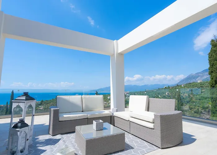 Sadova Private Pool Panoramic View Villa Calamata