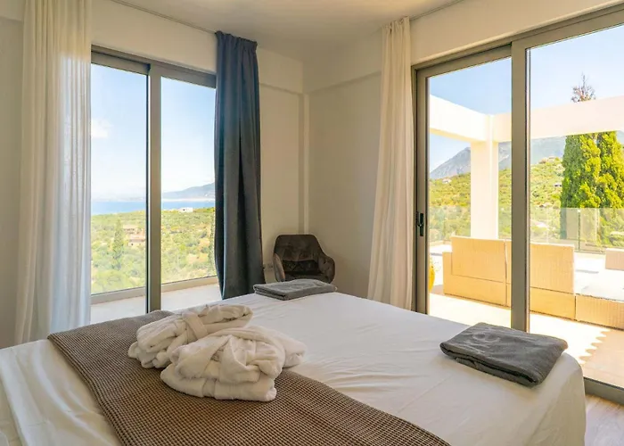 Sadova Private Pool Panoramic View Calamata